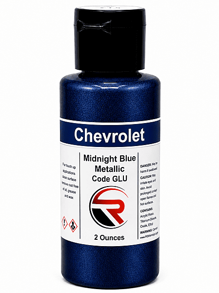 Chevrolet Midnight Blue Metallic Code GLU (CB1-GLU-02)