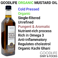 Goodlife - Organic Cold Pressed Black Mustard Oil (1 Ltr)