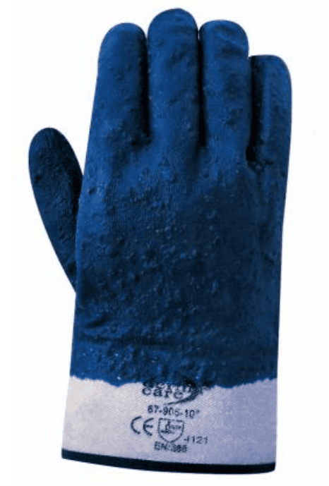 GUANTE NITRILO RUGOSO AZUL BLOQUERO