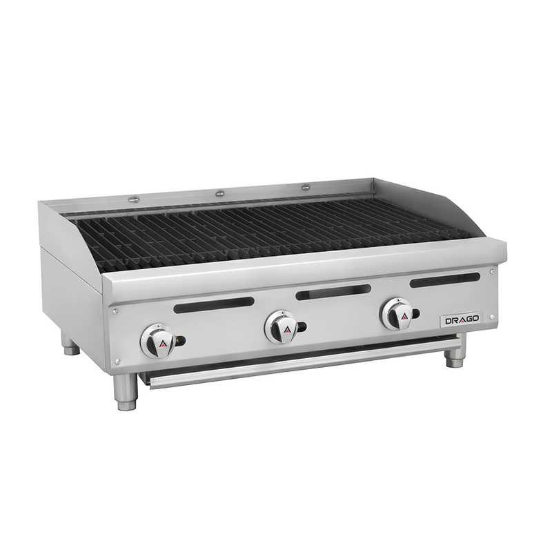 Asador 36 pulgadas Silver gas natural GNAS-03-01 marca DRAGO