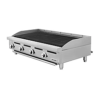 Asador 48 pulgadas Silver gas natural radiantes de acero inoxidable GNAS-04-00 marca DRAGO