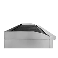 Asador 48 pulgadas Silver gas natural radiantes de acero inoxidable GNAS-04-00 marca DRAGO