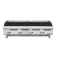 Asador 48 pulgadas Silver gas LP radiantes de acero inoxidable GPAS-04-00 marca DRAGO