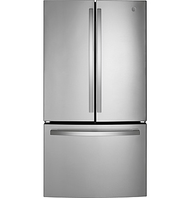 GE® GNE27JYMFS ENERGY STAR® 27.0 Cu. Ft. Fingerprint Resistant French-Door Refrigerator
