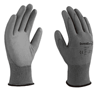 GUANTE NYLON GRIS P/POLIURETANO GRIS DERMACARE
