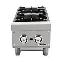 Parrilla 2 quemadores Gas LP 12” GPPA-200-V