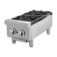 Parrilla 2 quemadores Gas LP 12” GPPA-200-V