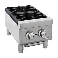 Parrilla 2 quemadores Gas LP 12” GPPA-200-V