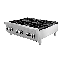 Parrilla de 6 quemadores gas natural 36 pulgadas