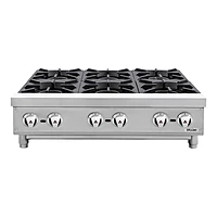 Parrilla de 6 quemadores gas LP de 36 pulgadas