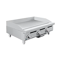 Plancha de 3 quemadores, placa de acero 1/2" de grosor, gas LP GPPL-03-00