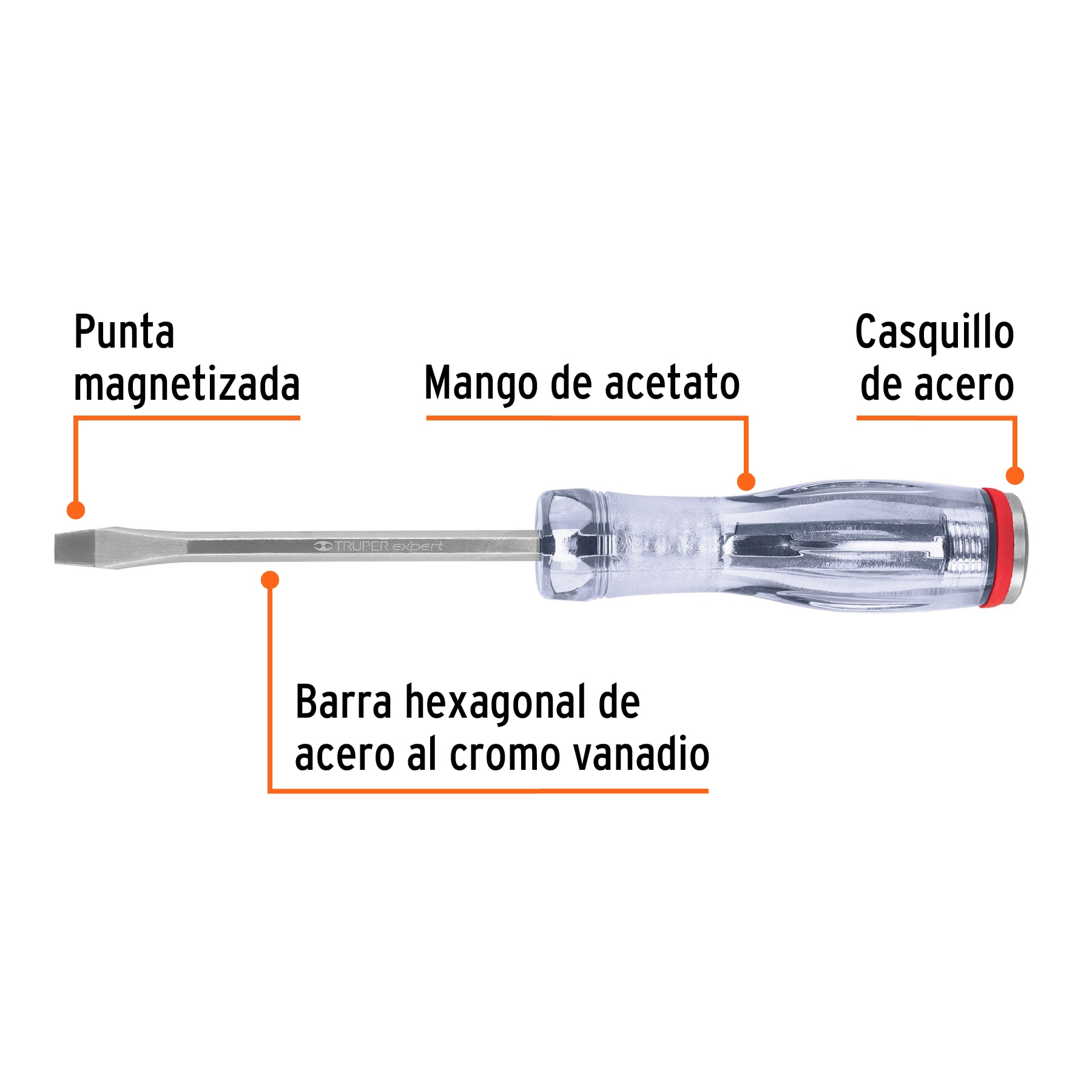 Desarmador de golpe, 1/4X4', plano - GO-1/4X4P / 14158