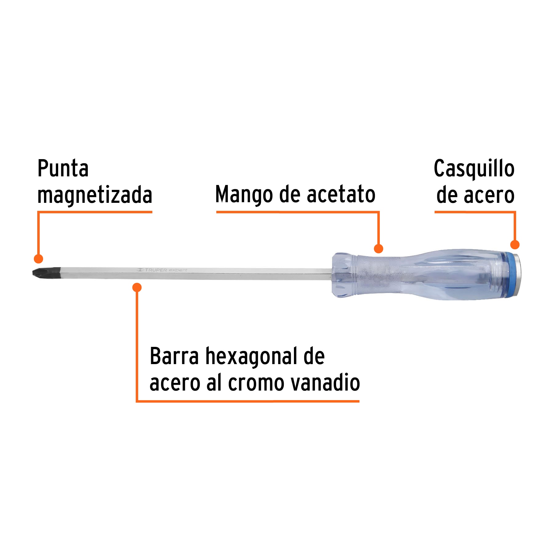Desarmador de golpe, 5/16X8', de cruz - GO-5/16X8C / 14152