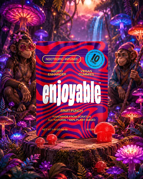 ENJOYABLE VEGAN GUMMIES FRUIT PUNCH