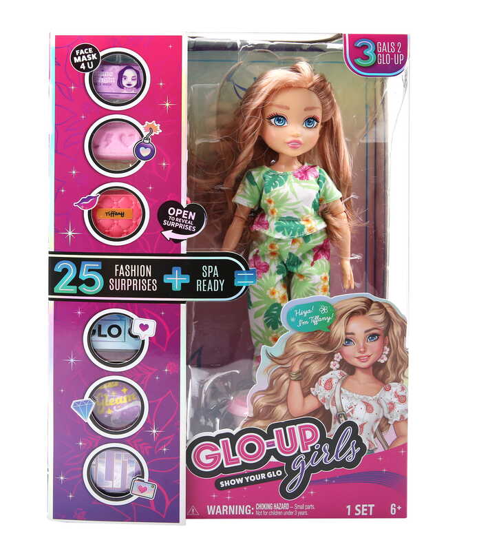 GLO UP GIRLS Doll + 25 FASHION SUPRICES + SPA - Tiffany