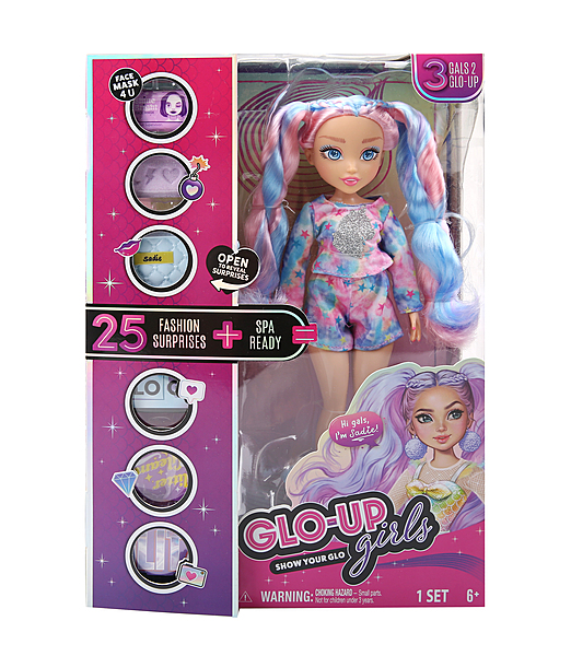 GLO UP GIRLS Doll + 25 FASHION SUPRICES + SPA - Sadie