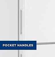 GE® GPE17CTNRWW ENERGY STAR® 16.6 Cu. Ft. Recessed Handle Top-Freezer Refrigerator