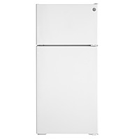 GE® GPE17CTNRWW ENERGY STAR® 16.6 Cu. Ft. Recessed Handle Top-Freezer Refrigerator