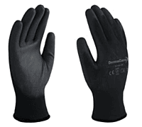GUANTE NYLON NEGRO P/POLIURETANO NEGRO DERMACARE