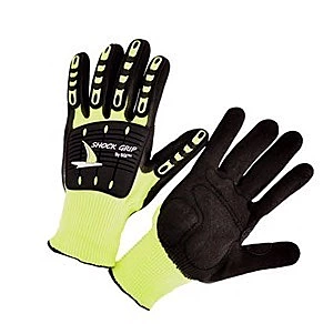 HPPE,Hi-Vi green,cut 5 TPR with sandy nitrile palm