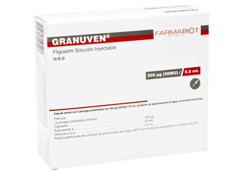 GRANUVEN(Filgrastim)5JERINGAS,FRACCIV,037M2022SSAIV
