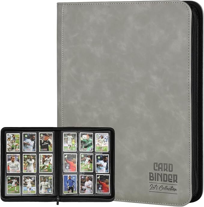 540 SLOTS 9-POCKET CARD BINDER GRAY