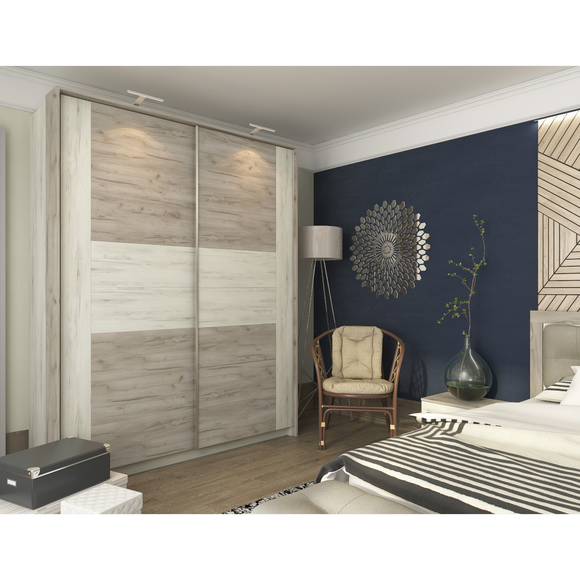 KRONODESIGN STANDARD-GREY CRAFT OAK/3/4"/5x8FT