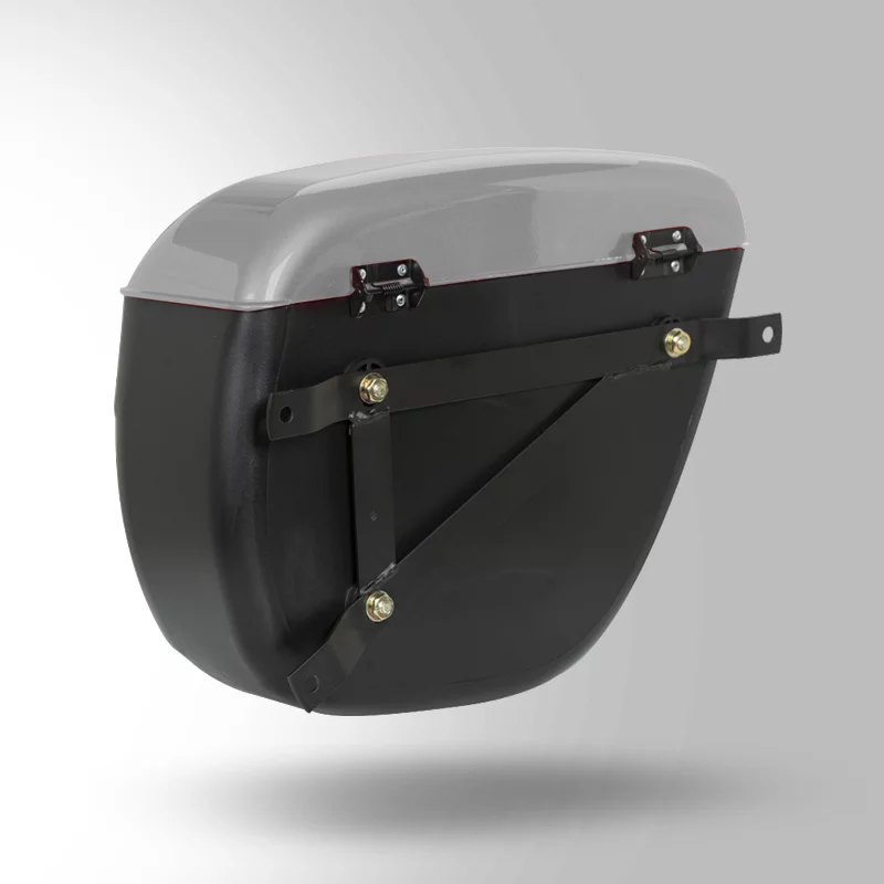 STUDDS SIDE BOX SAFARI WITH MAIN FRAME & UNIVERSAL FITMENT CLAMPS GUN GREY STUDDS SIDE BOX SAFARI WITH MAIN FRAME & UNIVERSAL FITMENT CLAMPS GUN GREY
