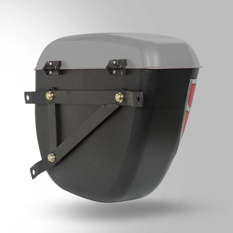 STUDDS SIDE BOX SAFARI WITH MAIN FRAME & UNIVERSAL FITMENT CLAMPS GUN GREY STUDDS SIDE BOX SAFARI WITH MAIN FRAME & UNIVERSAL FITMENT CLAMPS GUN GREY