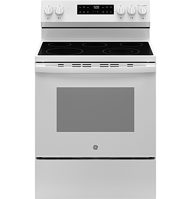 GE® GRF500PVWW 30" Free-Standing Electric Range with Crisp Mode