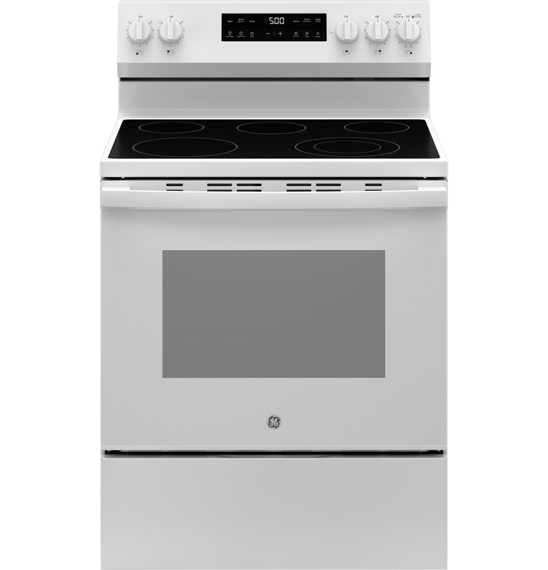 GE® GRF500PVWW 30" Free-Standing Electric Range with Crisp Mode
