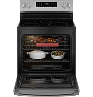 GE® GRF600AVSS 30" Free-Standing Electric Convection Range with No Preheat Air Fry and EasyWash™ Oven Tray