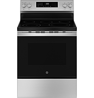 GE® GRF600AVSS 30" Free-Standing Electric Convection Range with No Preheat Air Fry and EasyWash™ Oven Tray
