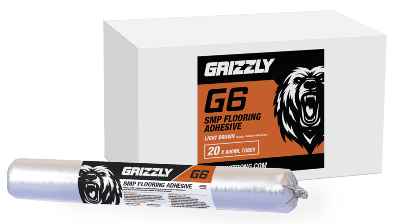 G6 Grizzly SMP Flooring Adhesive 600ml Light Brown