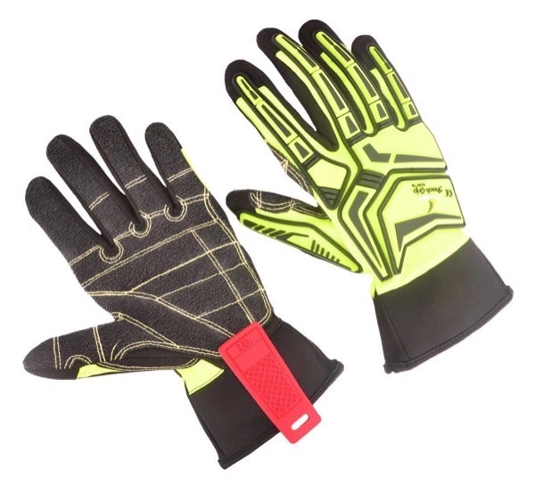 High-VIS Green with TPR,Abrasion resistant palm