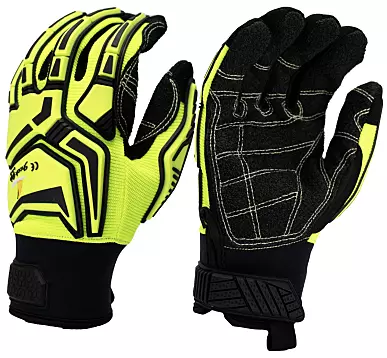 Hi Green back,Kevlar Stitched with padding on palm