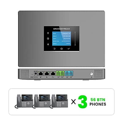 Grandstream Phone System Kits with 56-Button Phones 
