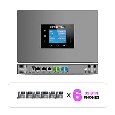 Grandstream Phone System Kits with 32-Button Phones Grandstream Phone System Kits with 32-Button Phones