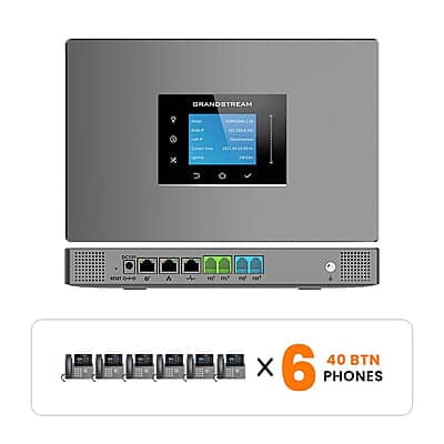 Grandstream Phone System Kits with 40-Button Phones  Grandstream Phone System Kits with 40-Button Phones