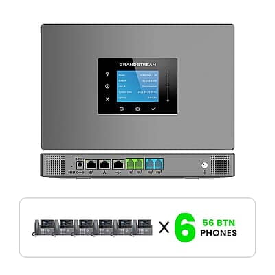 Grandstream Phone System Kits with 56-Button Phones 