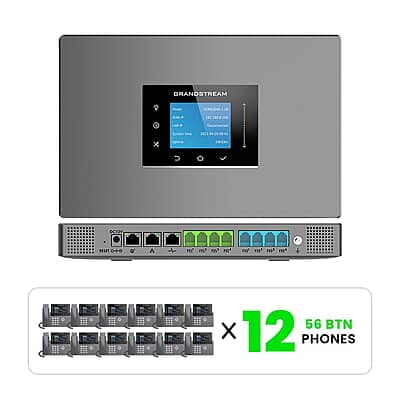 Grandstream Phone System Kits with 56-Button Phones 