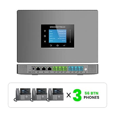 Grandstream Phone System Kits with 56-Button Phones 