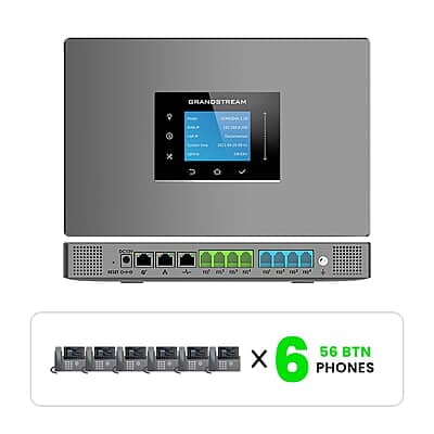 Grandstream Phone System Kits with 56-Button Phones 