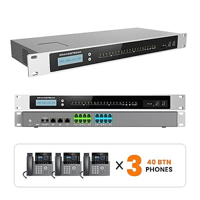 Grandstream Phone System Kits with 40-Button Phones  Grandstream Phone System Kits with 40-Button Phones