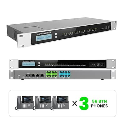 Grandstream Phone System Kits with 56-Button Phones 