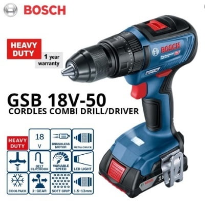 GSB 18V-50 (2X5.0AH, GAL 1880 L-BOX)