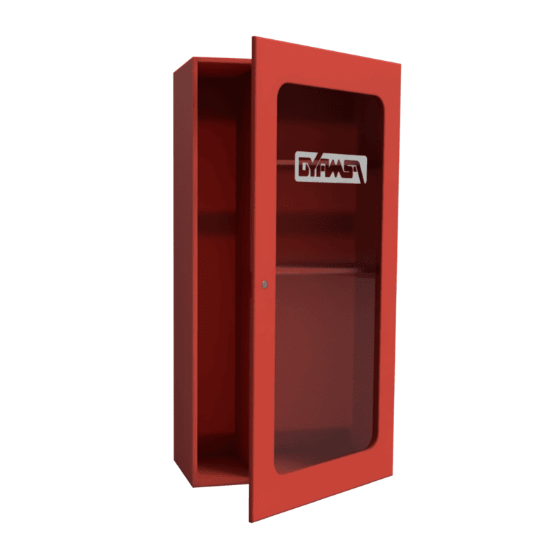 Gabinete plastico  rojo de 1.4 x 0.7 x 0.35 mts.