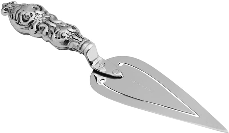 Bookmark Trowel Design with Embossed Victorian Pattern English Sterling Silver 3" Bookmark Trowel Design with Embossed Victorian Pattern English Sterling Silver 3"
