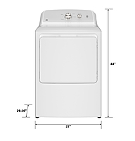 GE® GTD38EASWWS 7.2 cu. ft. Capacity Electric Dryer with Up To 120 ft. Venting and Reversible Door GE® GTD38EASWWS 7.2 cu. ft. Capacity Electric Dryer with Up To 120 ft. Venting and Reversible Door