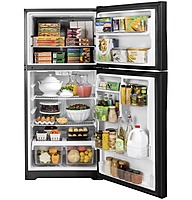 GE® GTE19DTNRBB ENERGY STAR® 19.2 Cu. Ft. Top-Freezer Refrigerator